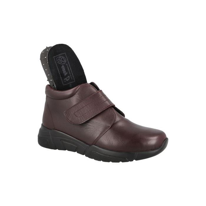 Women's Wide Fit DB Bay Ankle Boots in Black Leather - Image 1