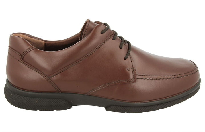 Mens Wide Fit DB Morgan 2 Shoes in Black Leather - Image 1
