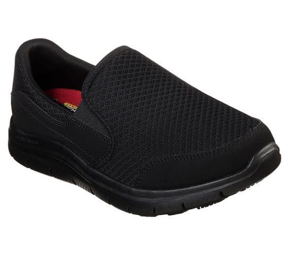 Women's Wide Fit Skechers 76580EC Cozard SR Occupational Trainers in Black - Image 3