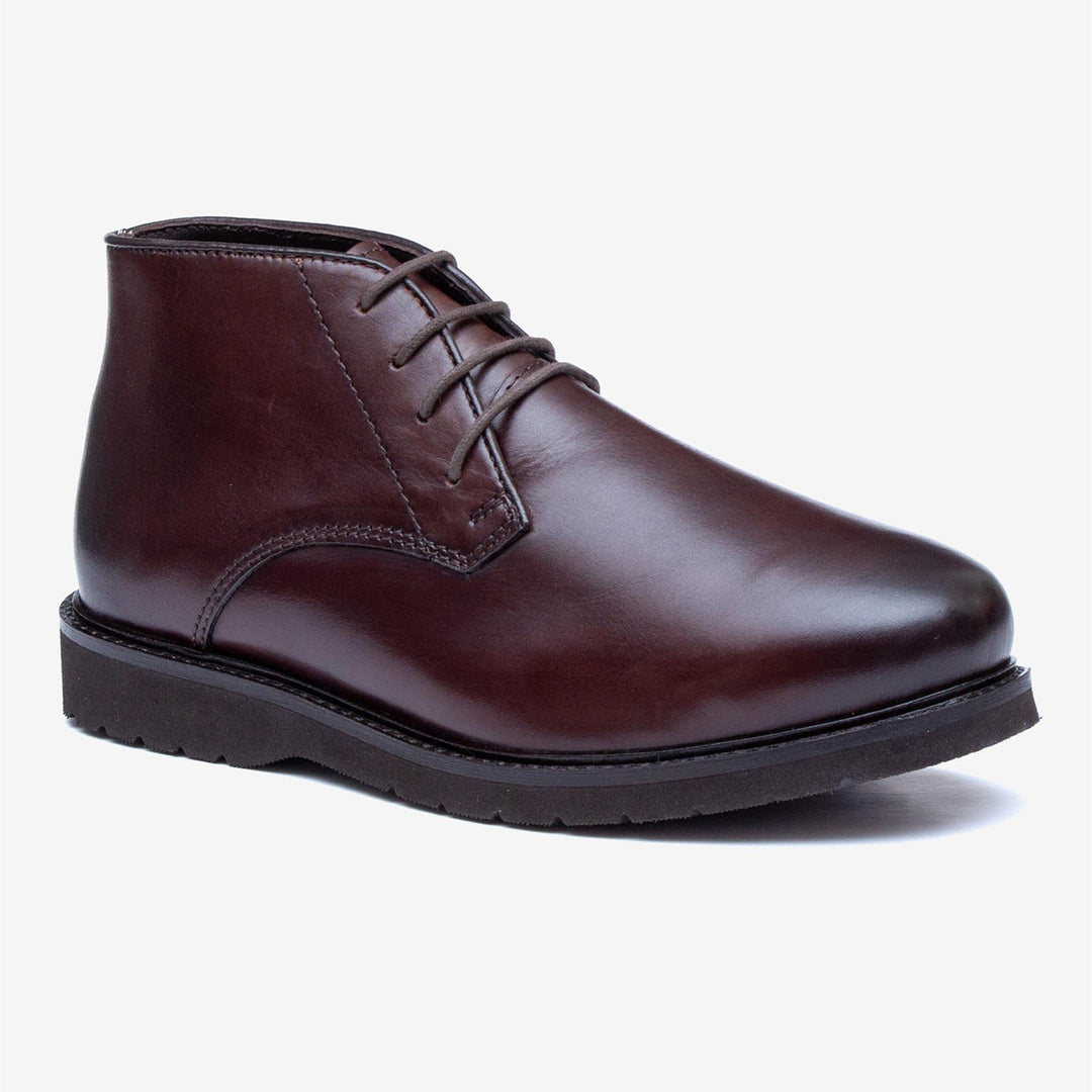 Men's Wide Fit Tredd Well William 22757 Leather Dress Boots in Brown - Image 3