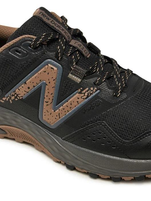 Women's Wide Fit New Balance MT410OK8 Trail Running Trainers in Black - Image 1