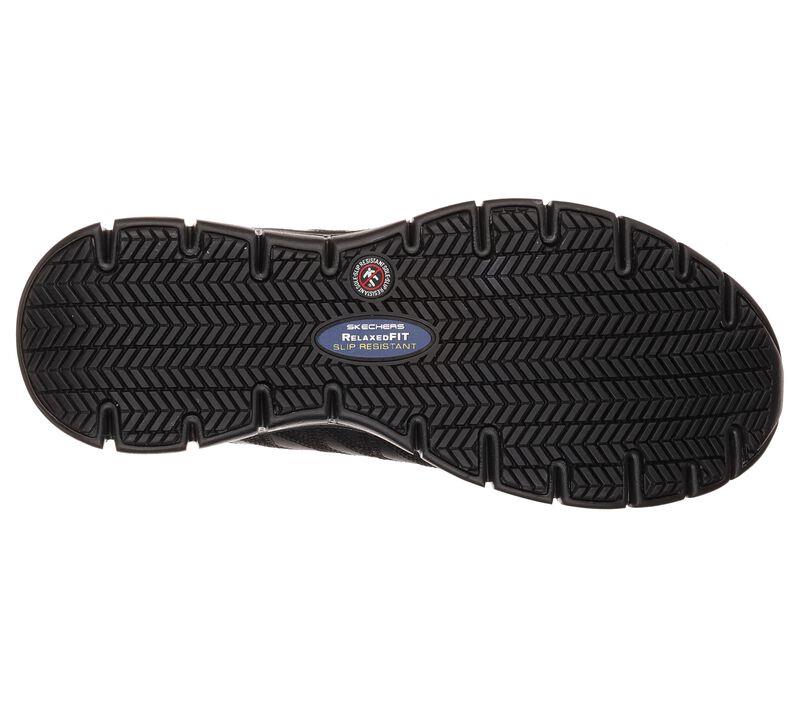 Women's Wide Fit Skechers 76576EC Sure Track Erath Occupational Trainers in Black - Image 7
