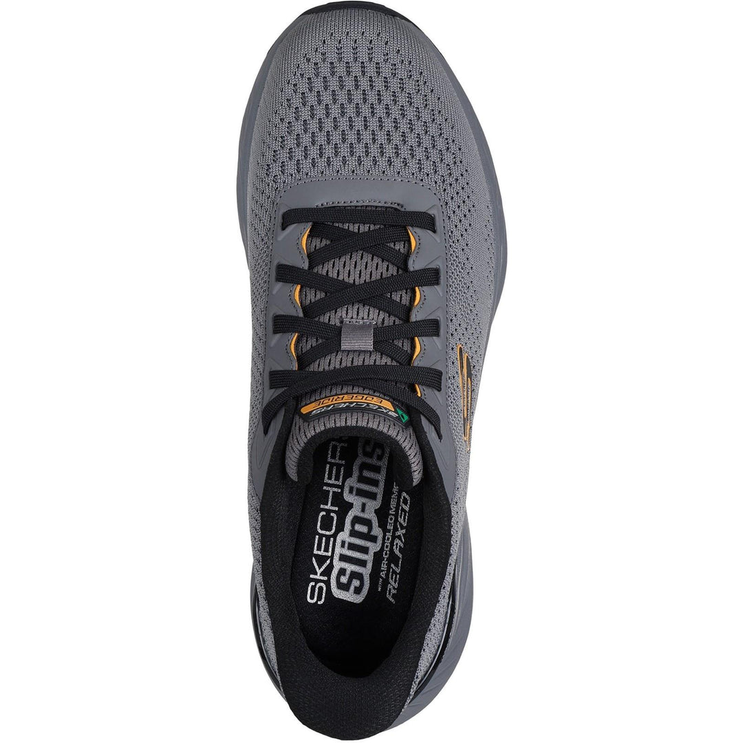 Men's Relaxed Fit Skechers 232846 Slip-ins Sport Edgeride Erlson Trainers in Navy/Orange - Image 10