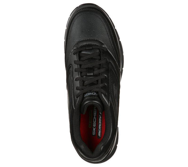 Men's Wide Fit Skechers Work 77156EC Work Relaxed Fit Nampa Sr Shoes in Black - Image 1