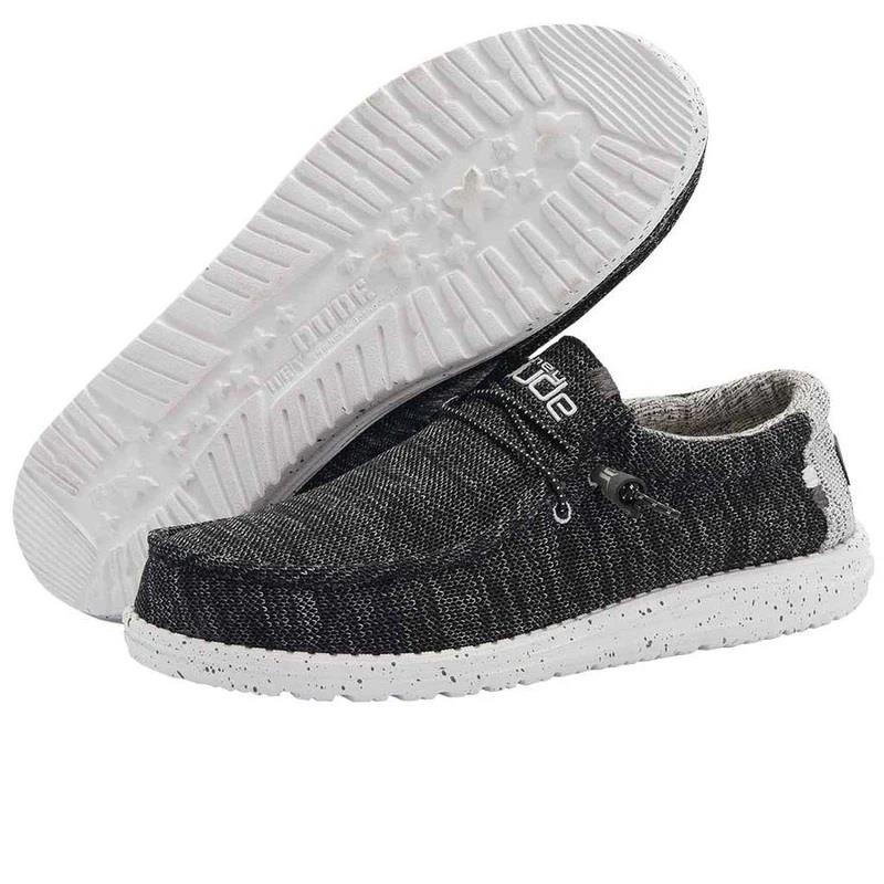 Men's Heydude Classic Wally Stretch Mix Shoes in Limestone - Image 11