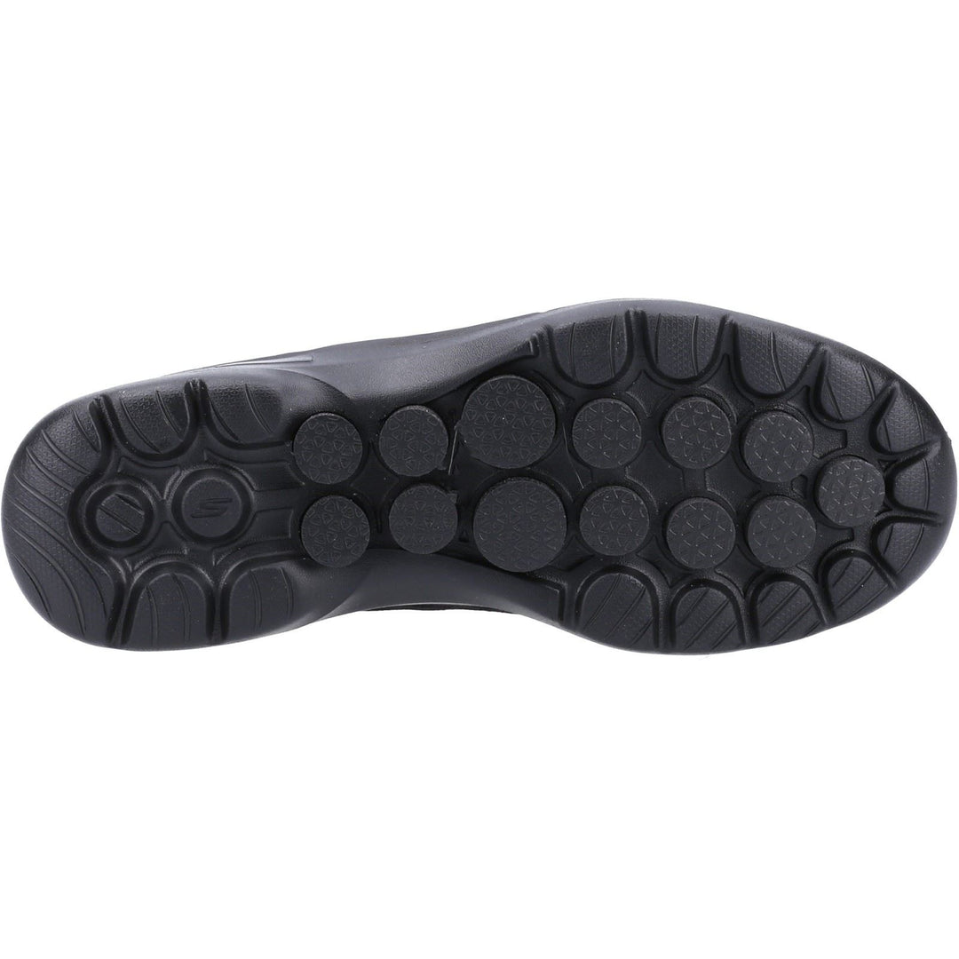 Women's Wide Fit Skechers 124508 Go Walk 6 Big Splash Trainers - Black/Black in Black - Image 5