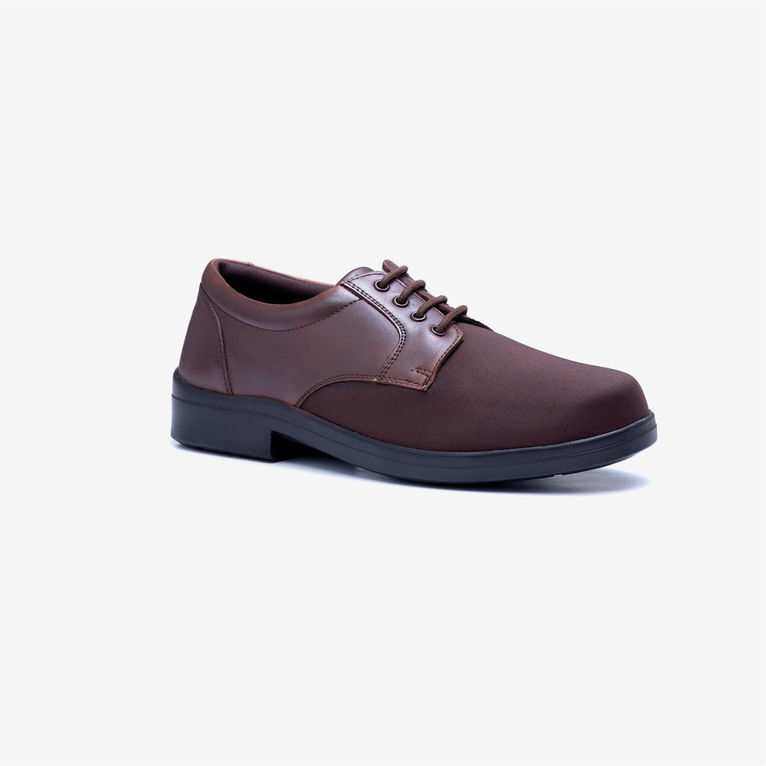 Mens Wide Fit Tredd Well Ryan Lace Up Shoes - Brown in Brown - Image 3