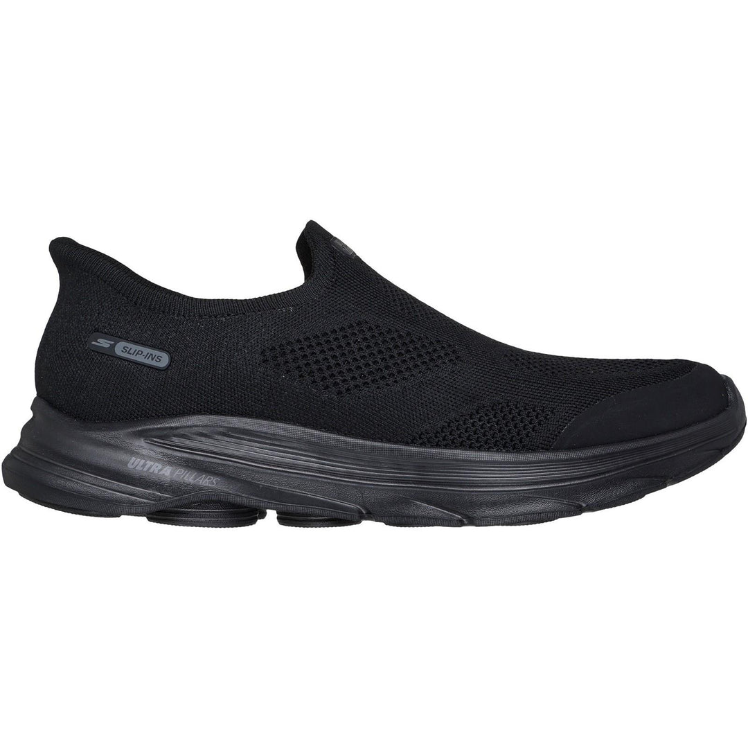 Men's Wide Fit Skechers 216784 Slip-ins Go Walk 8 Pelayo Trainers in Black - Image 2