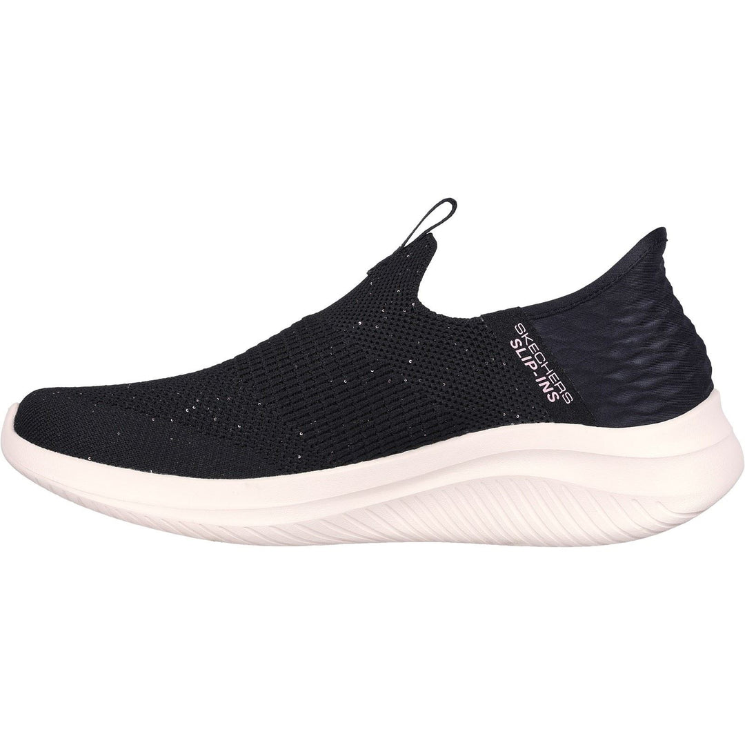 Women's Wide Fit Skechers 149594 Slip-ins Ultra Flex 3.0 Trainers -  Black/Rose Gold in Black/Rose Gold - Image 4