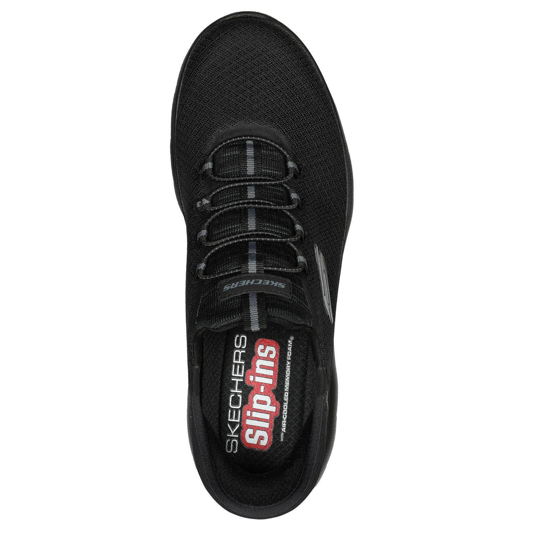 Men's Wide Fit Skechers Slip-ins 232457 High Range Summits Trainers -  Black in Black - Image 5