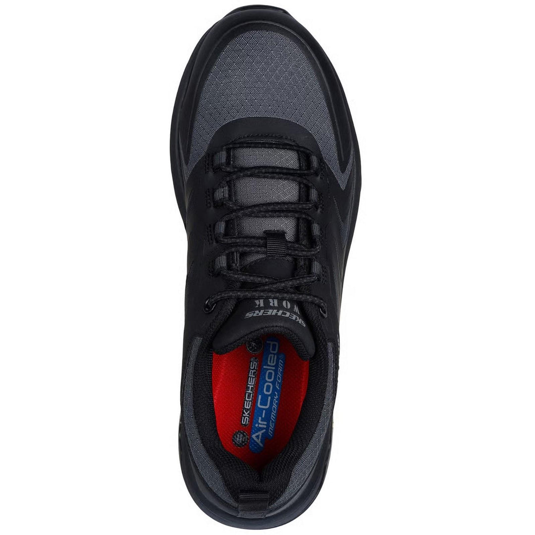 Men's Wide Fit Skechers 200255EC Work Safety Speed Flex Trekker Trainers in Black - Image 5