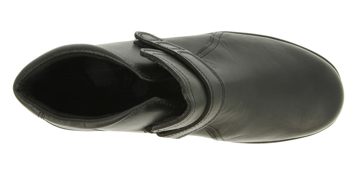 Womens Wide Fit DB Goldcrest Boots in Black Leather - Image 1