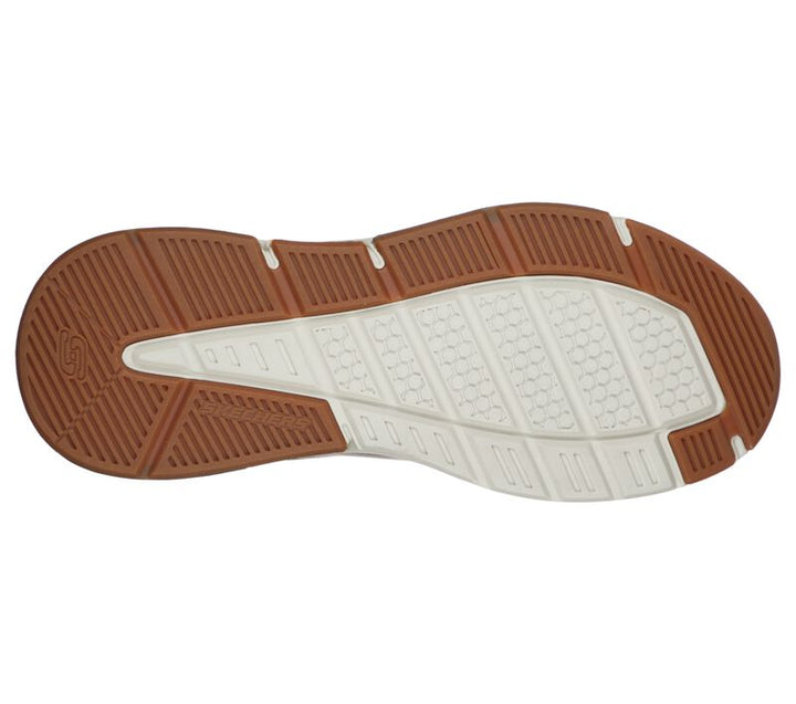 Men's Wide Relaxed Fit Skechers 66204 Benago Treno Street Wear Walking Trainers in Dark Brown - Image 1