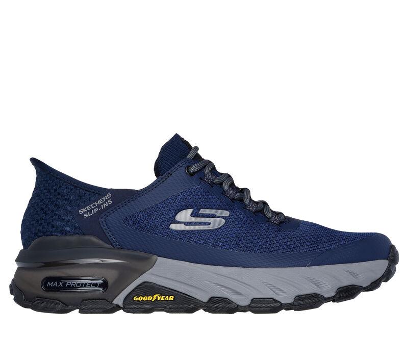 Men's Wide Fit Skechers 237309 Slip-ins Max Protect Assembly Trainers - Navy in Navy - Image 3
