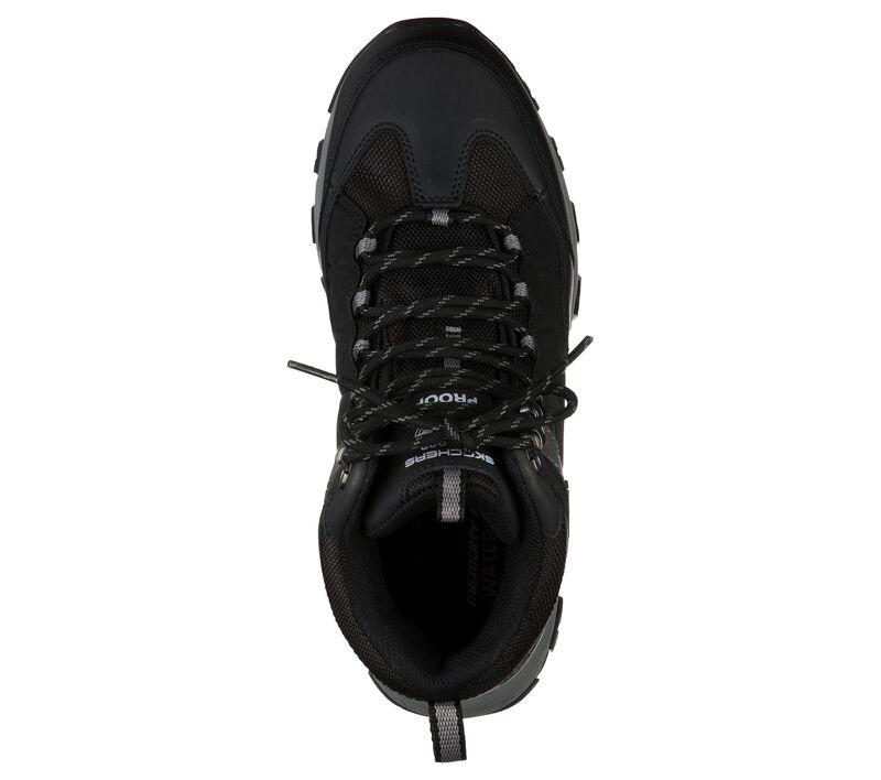 Men's Relaxed Fit Skechers 66283 Selmen Telago Hiking Boots in Black - Image 5