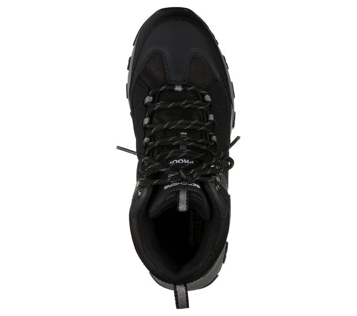 Men's Relaxed Fit Skechers 66283 Selmen Telago Hiking Boots in Black - Image 1