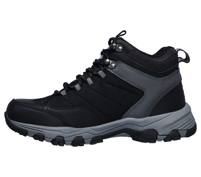Men's Relaxed Fit Skechers 66283 Selmen Telago Hiking Boots in Black - Image 4