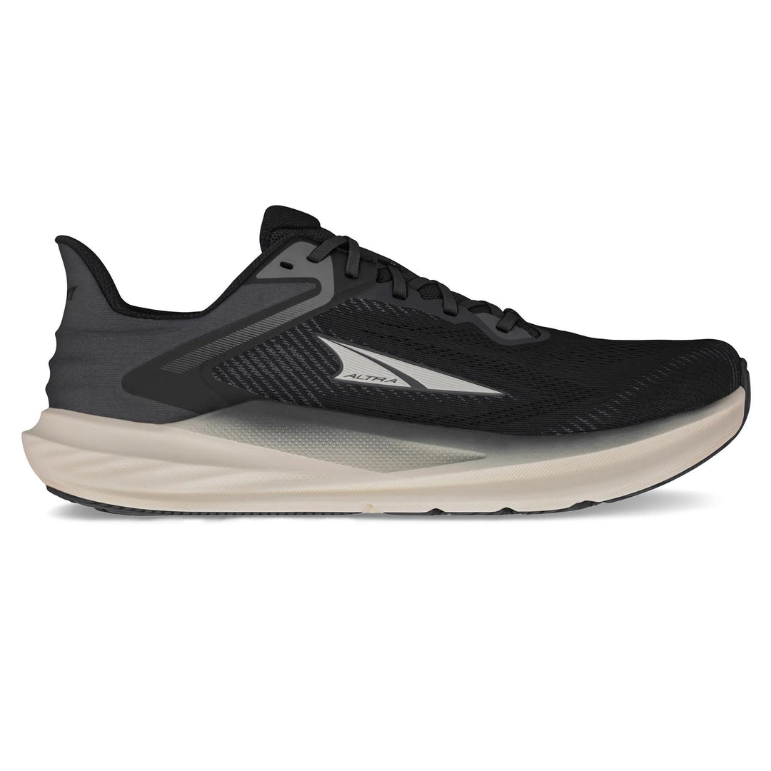 Men's Wide Fit Altra Torin 8 Trail Running Trainers in Black/White - Image 2