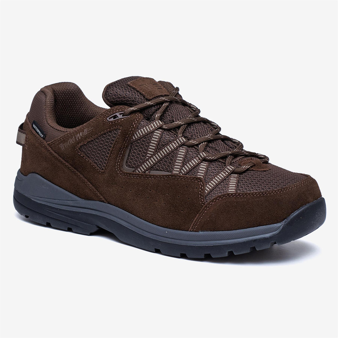 Women's Wide Fit Tredd Well Quest Hiking Waterproof Trainers in Brown - Image 2