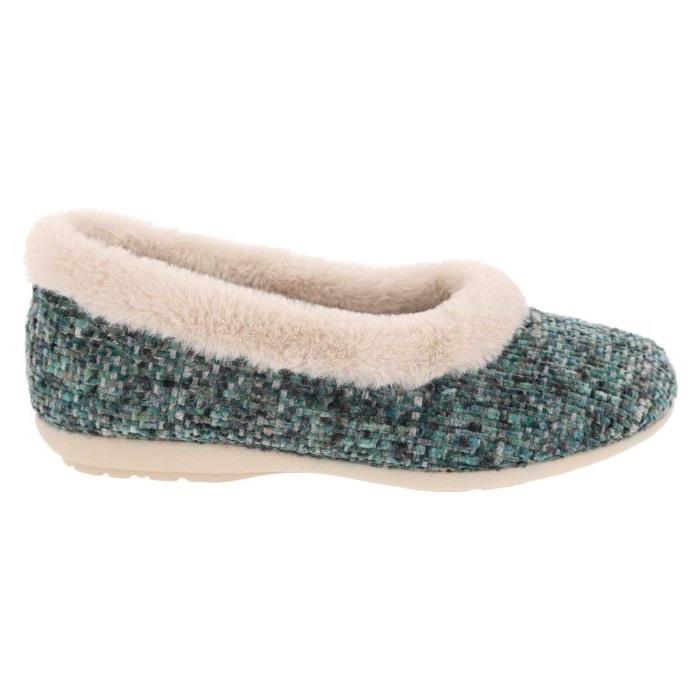 Women's Wide Fit DB Robyn Slippers in Rose Multi Textile - Image 1
