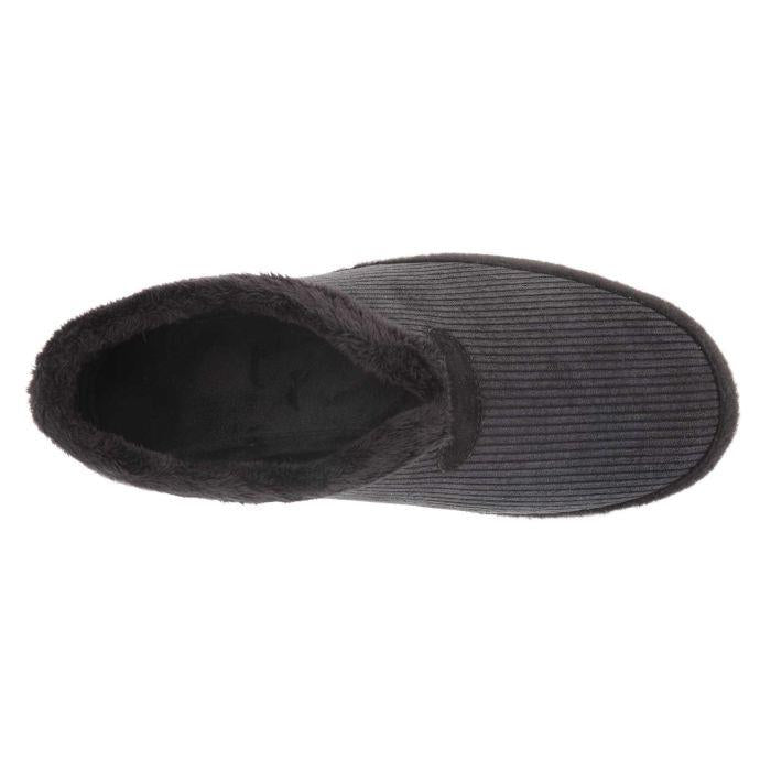 Men's Wide Fit DB Kelvin Slippers in Black Textile - Image 5