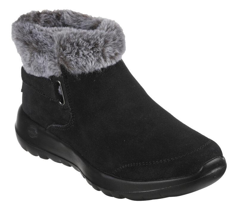 Women's Wide Fit Skechers 144041 On The Go Joy - First Glance Boots in Black/Grey - Image 3