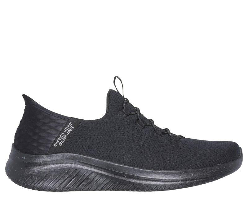 Men's Wide Fit Skechers 232452 Slip-ins Ultra Flex 3.0 Right Away Walking Trainers in Black - Image 2