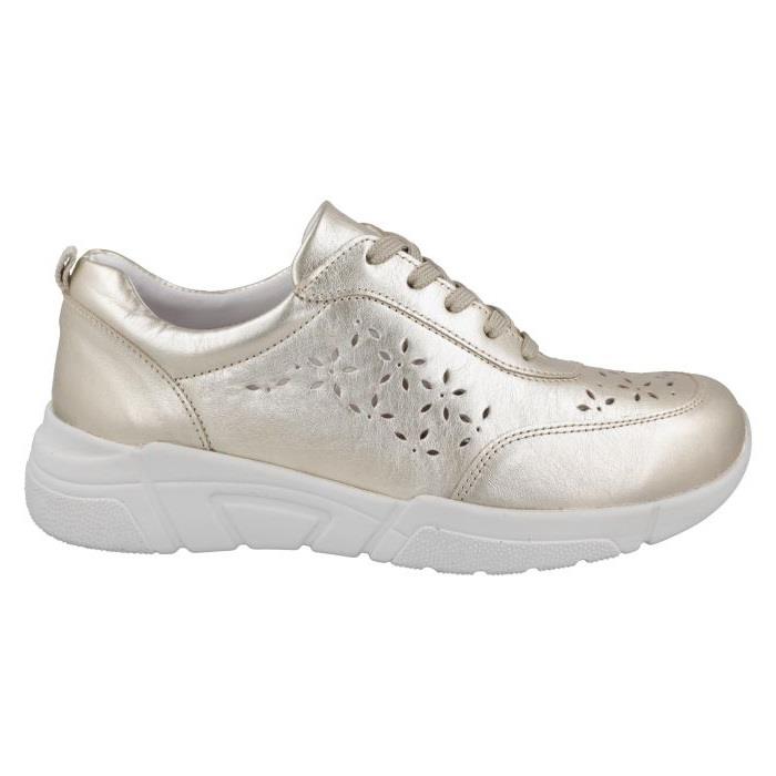 Women's Wide Fit DB Briar Trainers in Sky Blue Leather - Image 1