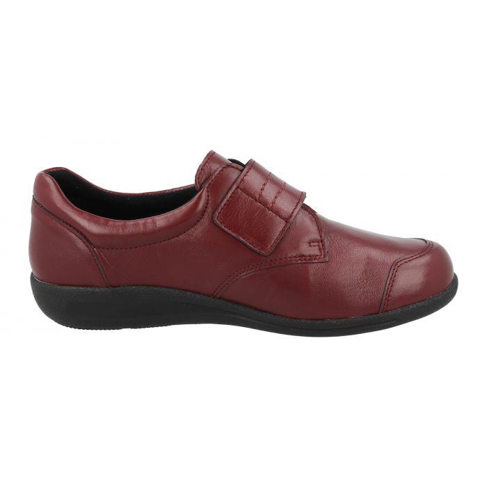 Women's Wide Fit DB Lapland Shoes in Black Stretch Leather - Image 1