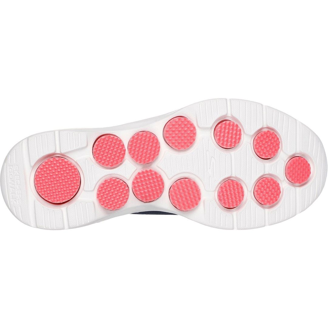 Women's Wide Fit Skechers 125208 Go Walk 7 Vina Shoes in Navy/Coral - Image 6