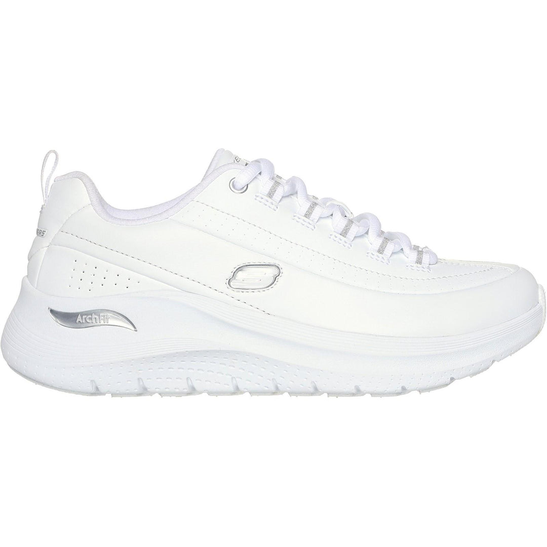 Women's Wide Fit Skechers 150061 Arch Fit 2.0 Star Bound Trainers in Black - Image 8