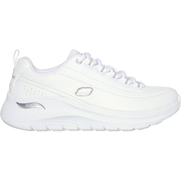 Women's Wide Fit Skechers 150061 Arch Fit 2.0 Star Bound Trainers in Black - Image 1