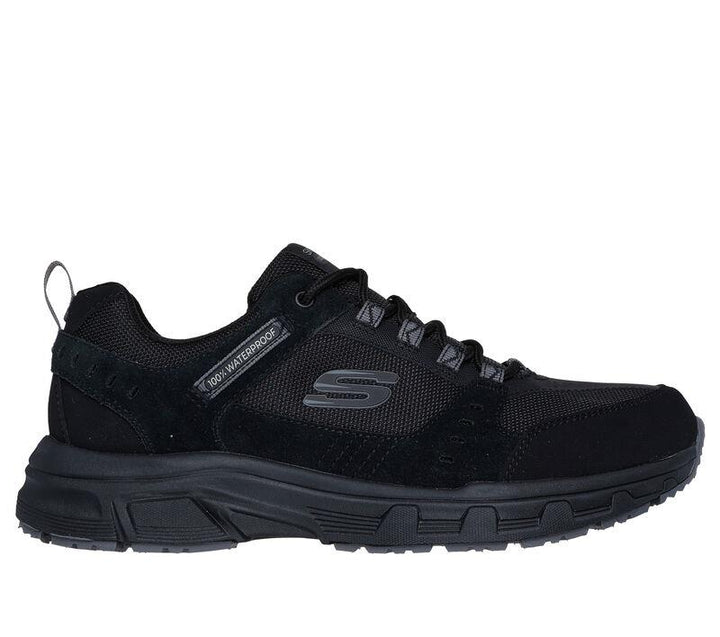 Men's Relaxed Fit Skechers 237386 Oak Canyon 100% Waterproof Trainers in Black - Image 1