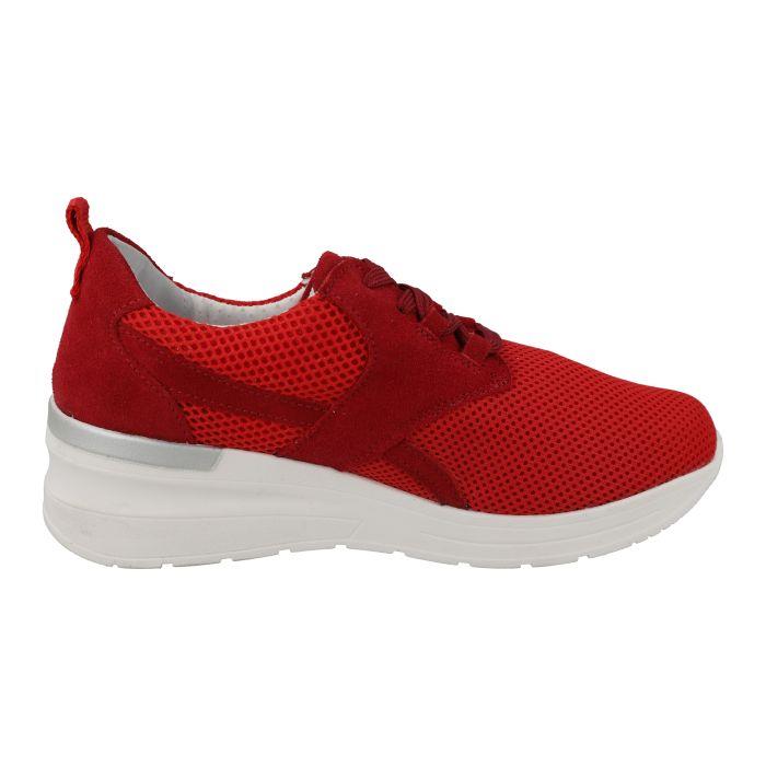 Women's Wide Fit DB Pollyanna Trainers in Grey Mesh - Image 1