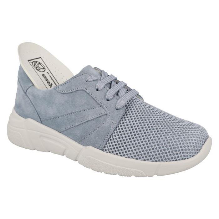 Women's Wide Fit DB Gabrielle Shoes in Blue Suede / Stretch - Image 1