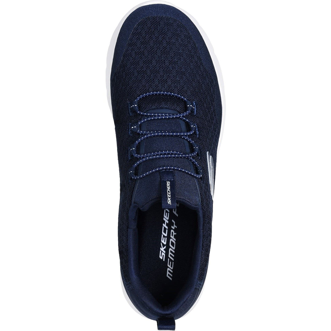 Women's Wide Fit Skechers 149657 Dynamight 2.0 Real Smooth Trainers in Navy - Image 5