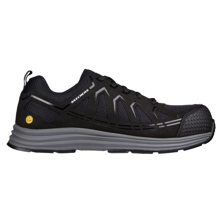 Men's Wide Fit Skechers 200127EC Malad II Safety Trainers in Black - Image 1