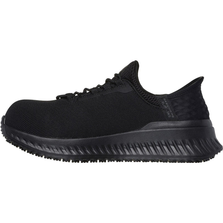 Women's Wide Fit Skechers 108152EC Slip-ins Work Tilido Ombray Safety Trainers in Black - Image 1
