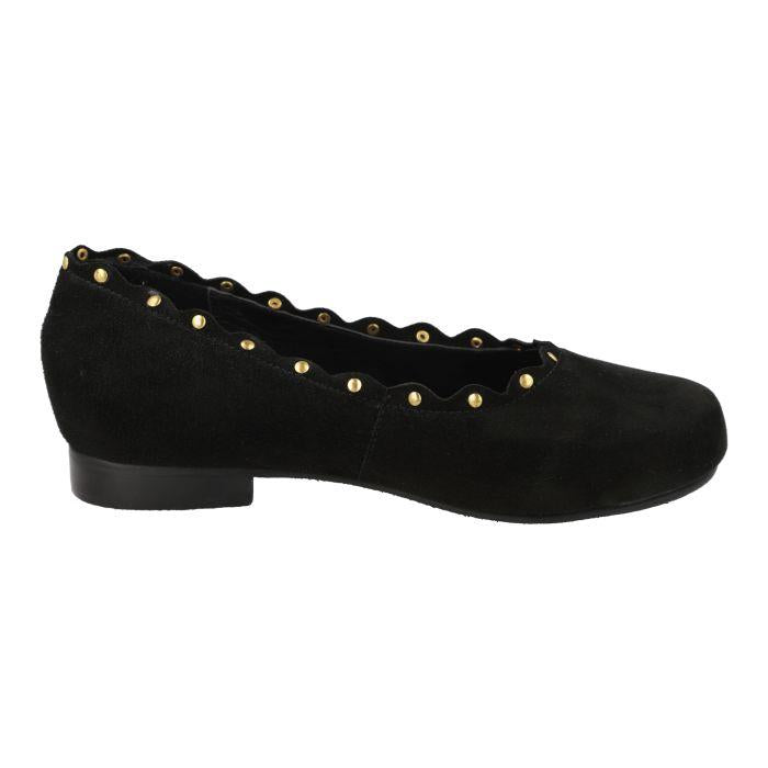 Women's Wide Fit DB Campbell Shoes in Black Patent - Image 8