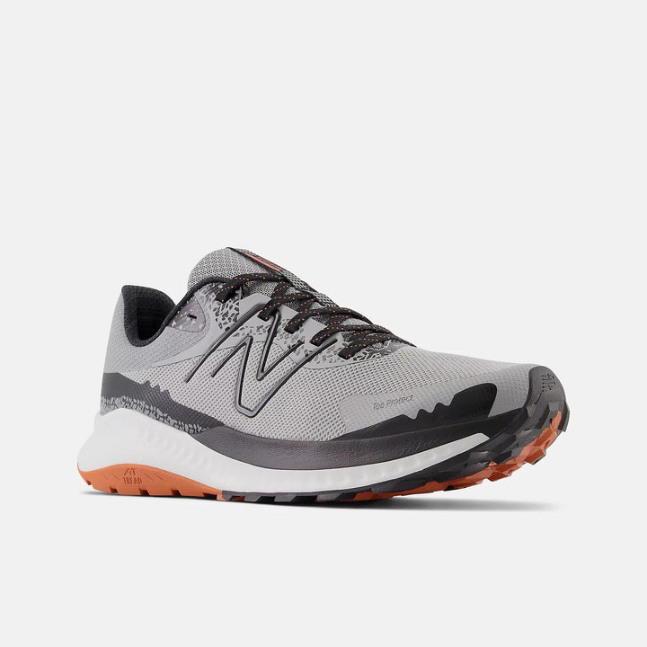 Men's Wide Fit New Balance MTNTRMG5 Dynasoft Nitrel V5 Trail Walking/Running Grey Trainers in Grey/Black - Image 1