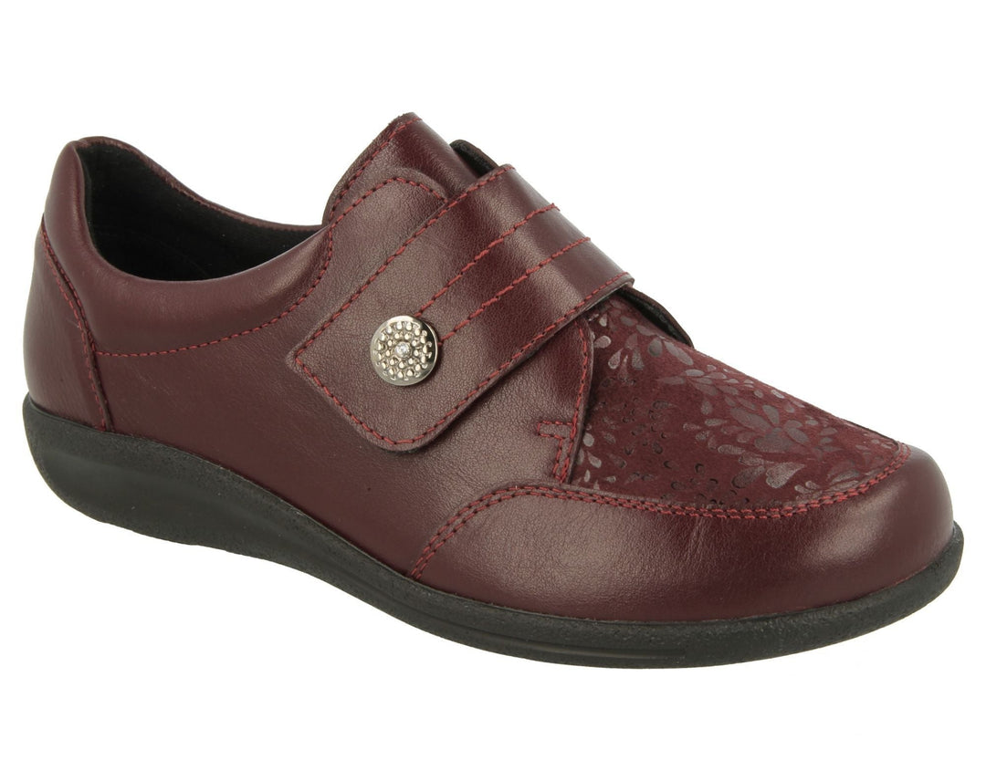 Womens Wide Fit DB Royston Shoes in Black - Image 30