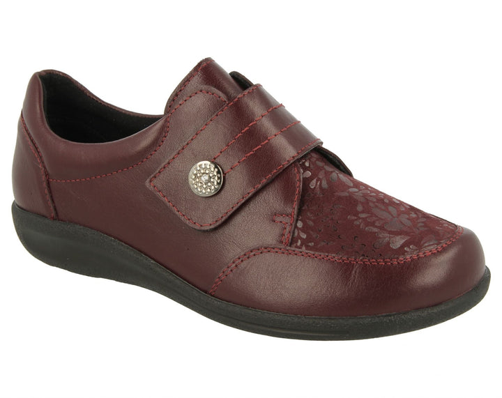 Womens Wide Fit DB Royston Shoes in Black - Image 1