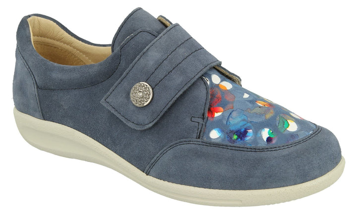 Womens Wide Fit DB Royston Shoes in Black - Image 1