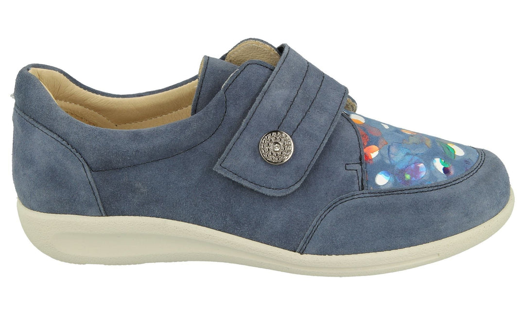 Womens Wide Fit DB Royston Shoes in Black - Image 12