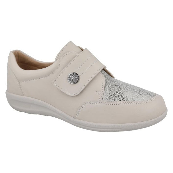 Women's Wide Fit DB Ember Shoes in Black Leather - Image 1