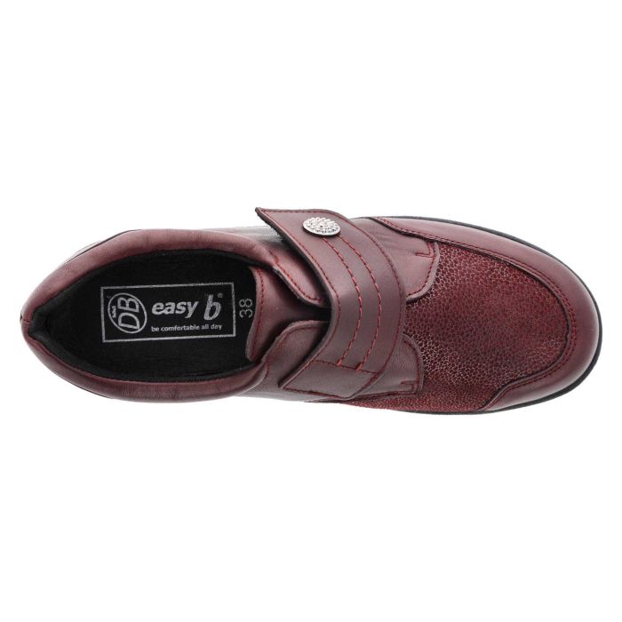 Women's Wide Fit DB Ember Shoes in Black Leather - Image 1