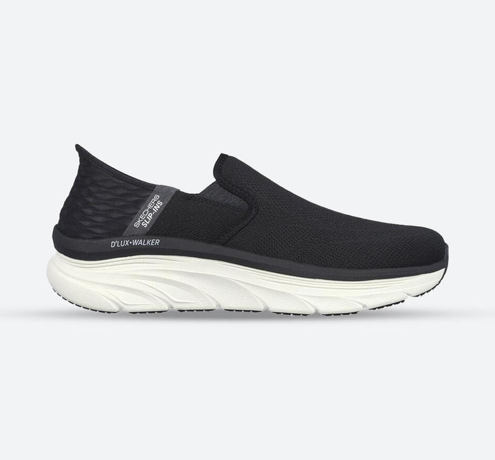Men's Wide Fit Skechers 232455 D'Lux Walker Orford Trainers in Black - Image 1