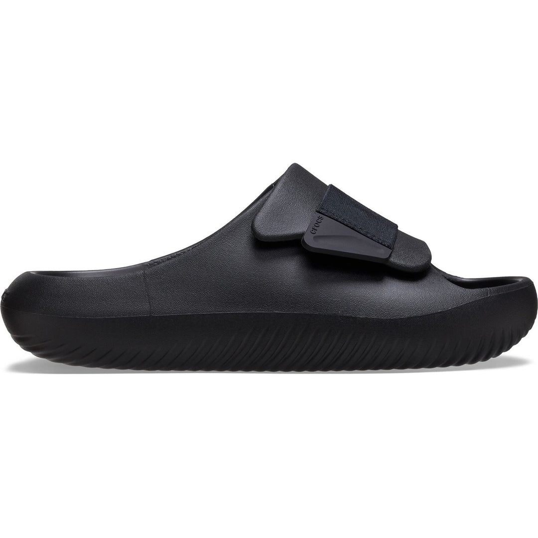 Women's Crocs 209413 Mellow Luxe Slippers in Black - Image 2