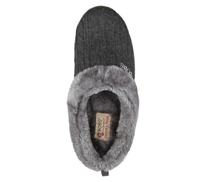 Womens Wide Fit Skechers Keepsakes Ice Angel Mule Slippers - Exclusive in Black - Image 1