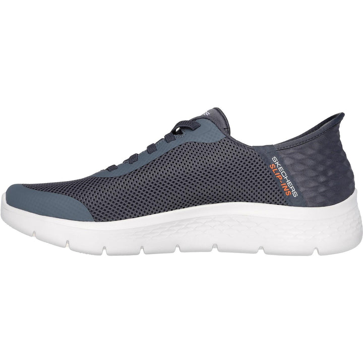 Men's Wide Fit Skechers 216324 Slip-ins Go Walk Flex Hands Up Trainers in Brown - Image 1